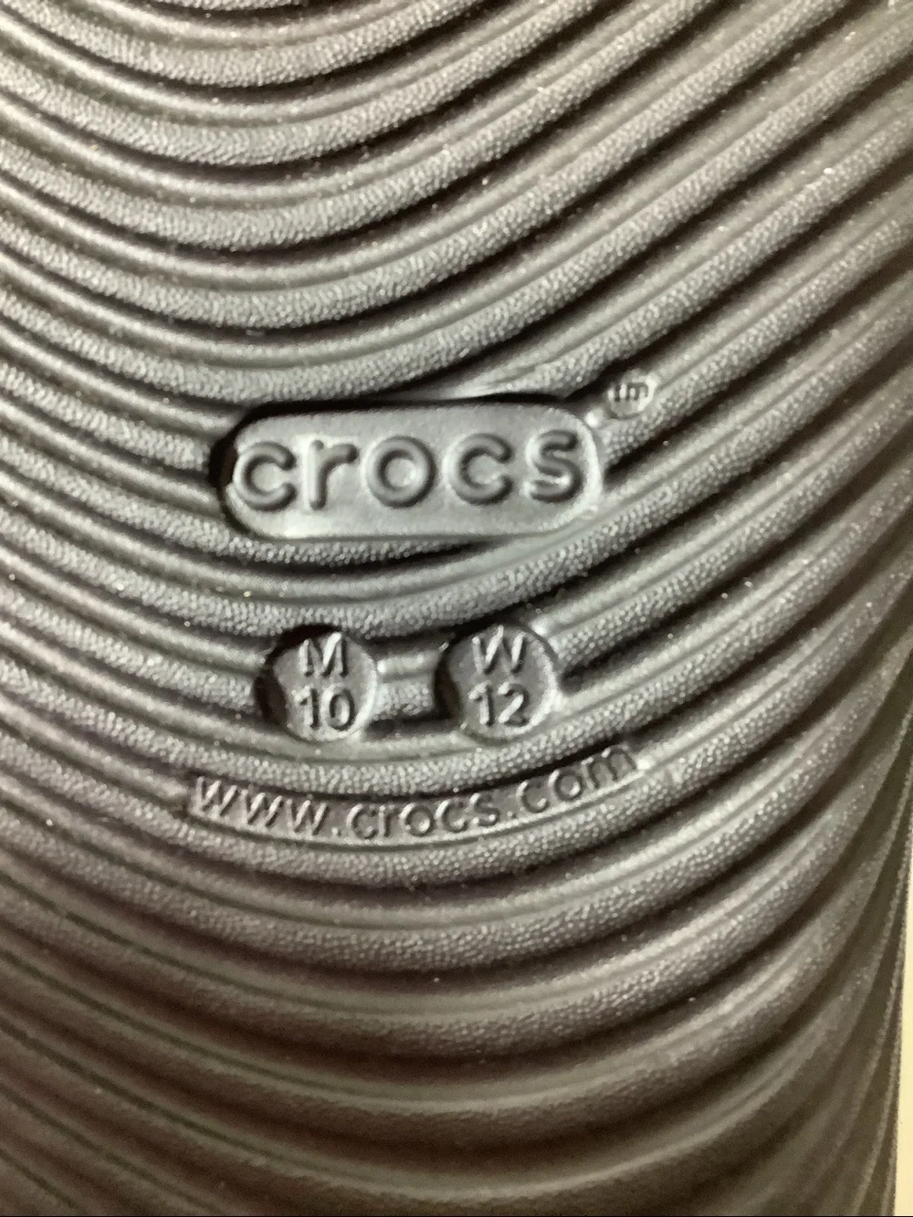 Crocs black Recovery Slides, size 10M/12W